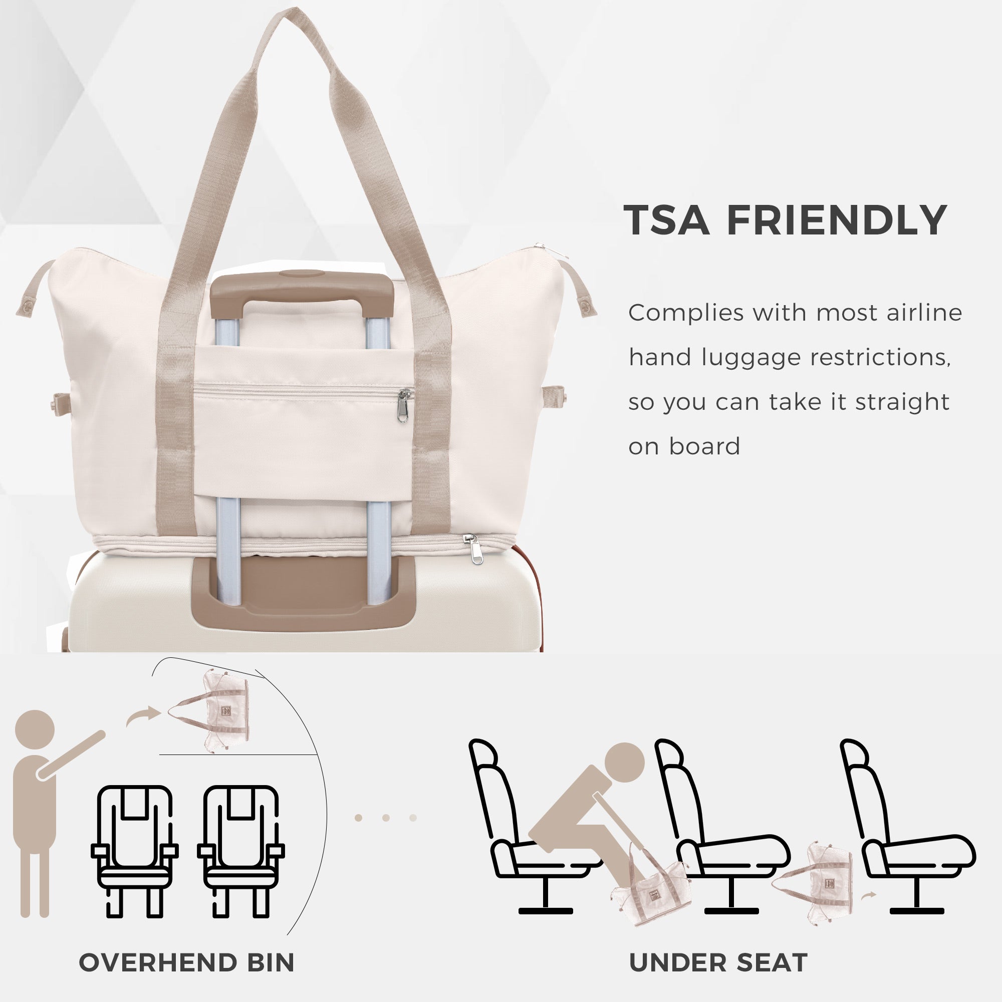 3-Piece Lightweight ABS Luggage Set with USB Charging Port, Spinner Wheels & Expandable Suitcase