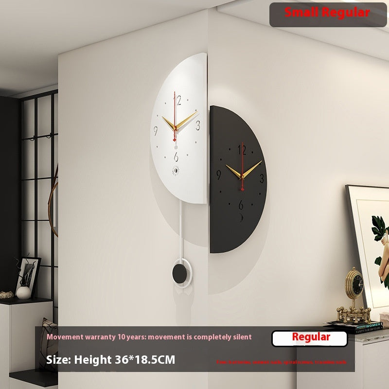 W Modern Double-sided Corner Clock