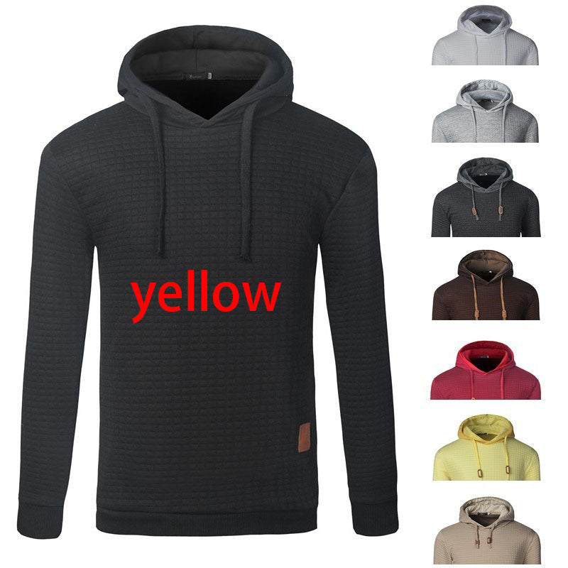 Men’s Casual Solid Hoodie – Acetate & Cotton Blend, Regular Fit, Full Sleeve