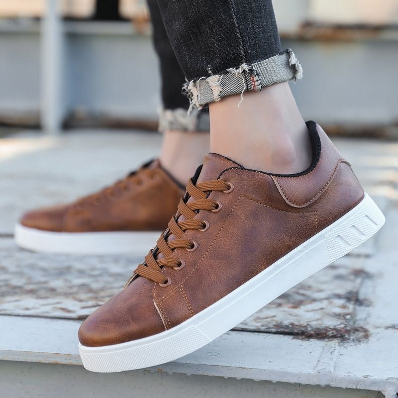 NEW Lace-up Flat Shoes Men&