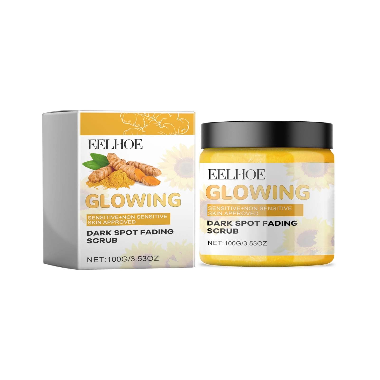 NEW Eelhoe Turmeric Exfoliating Facial Scrub For Deep Cleansing Of Delicate Pores And Beauty Cleansing Treatment