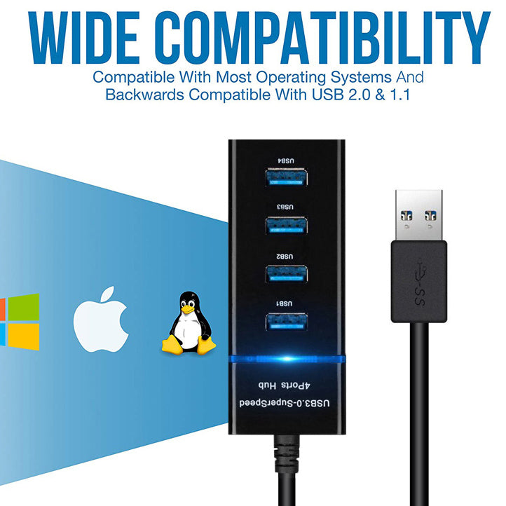 HUB Splitter High Speed Multi Splitter USB Adapter Expander Cable