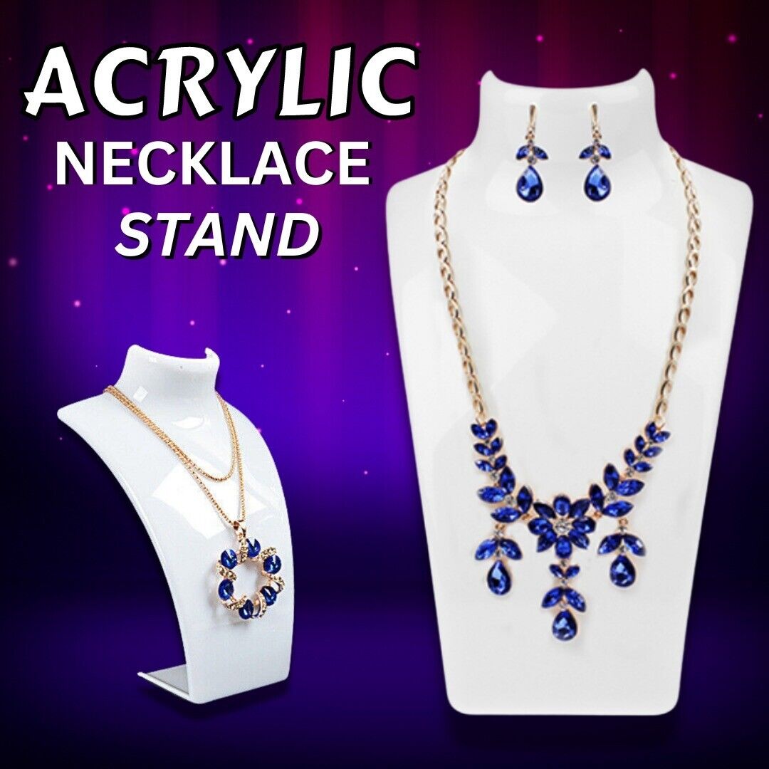 Acrylic Display Stand Necklace Pendant Bust Mannequin