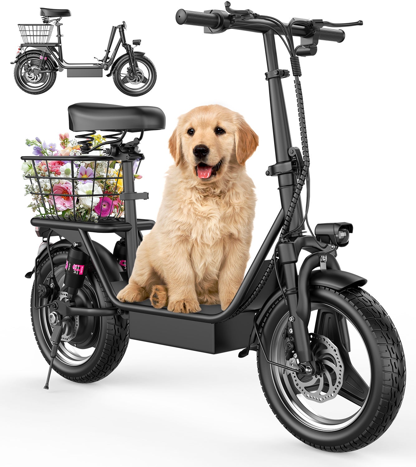 ASKGO Electric Scooter, 500W Motor, 14&