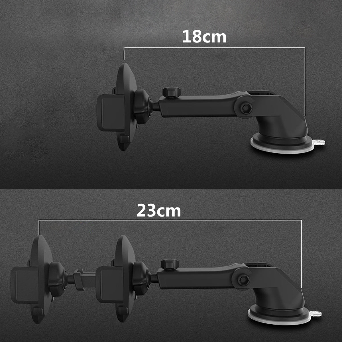 NEW Car Phone Holder Long Rod Telescopic Car Dashboard Suction Cup Type