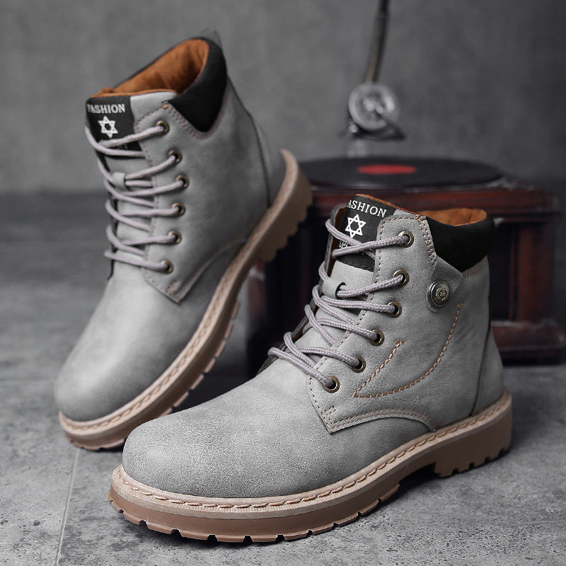 High-top British Style Martin Boots High Quality Working Casual Shoes
