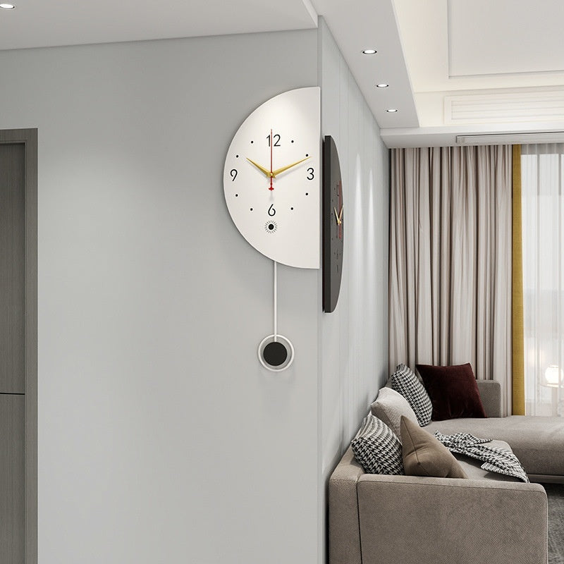 W Modern Double-sided Corner Clock