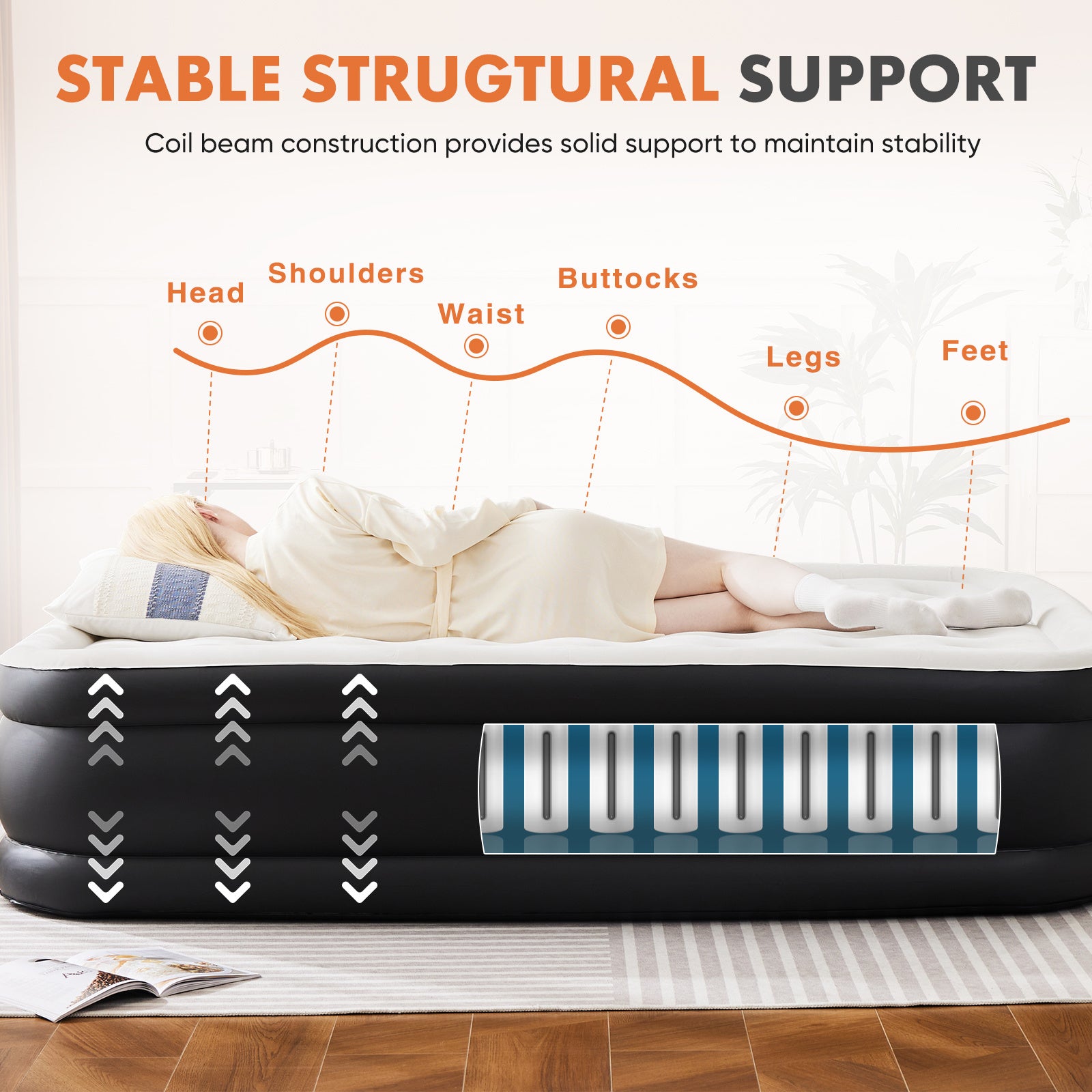 NEW 18 Inch Inflatable Mattress Air Bed