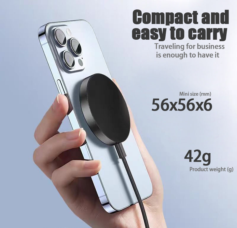 NEW Qi2 Wireless Charger 15W Magnetic Wireless Fast Charging Is Suitable For 12-16PG Mobile Phone Models. Support Temu Us