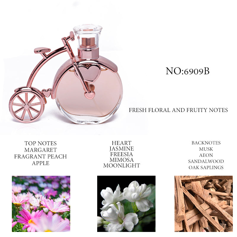 Women’s Bicycle Perfume 50ml – Floral & Fruity Eau de Parfum for Women | Long-Lasting Romantic Fragrance