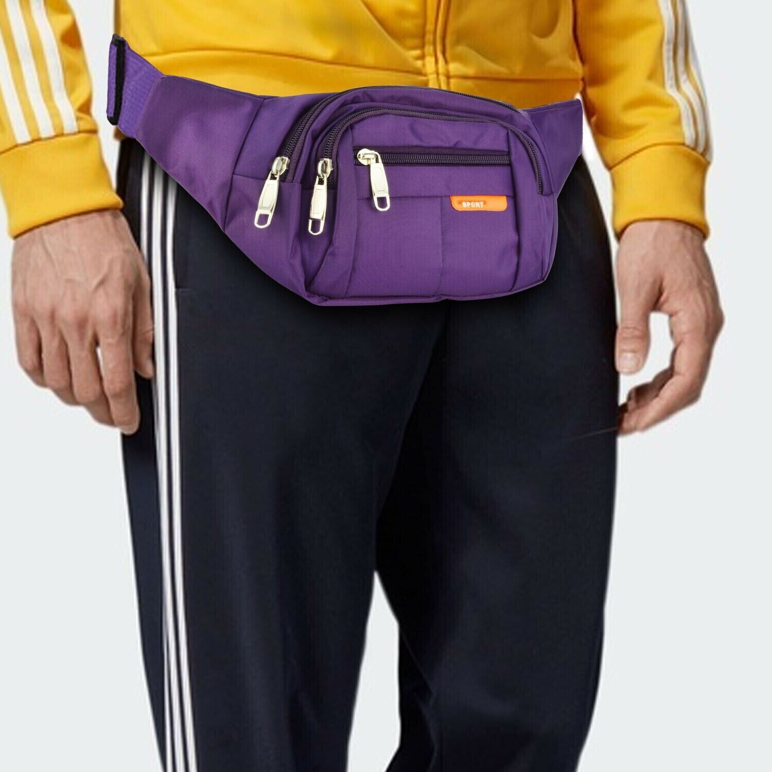NEW Men & Women Fanny Pack Belt Waist Bag Cross Body Sling Shoulder Travel Sport Pouch