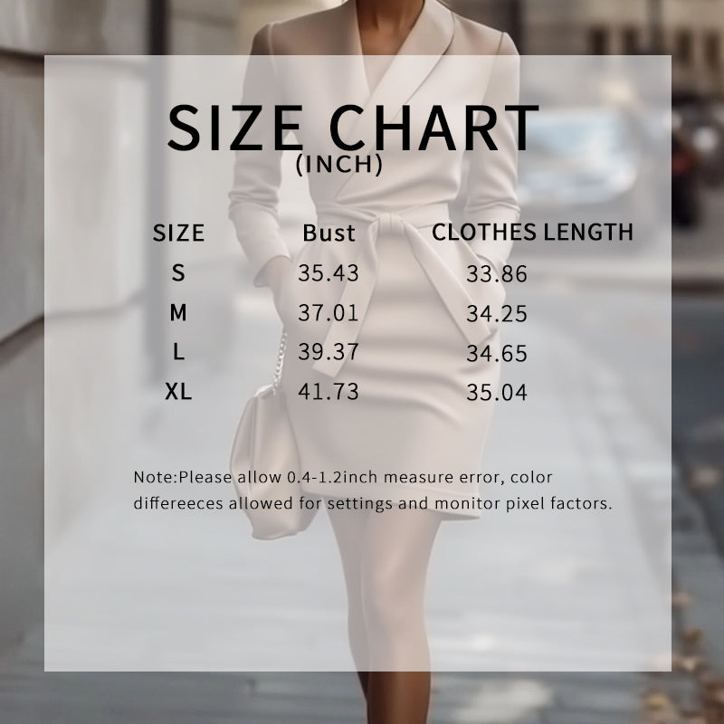 Women's V-Neck Short Dress With Pockets - Long Sleeve Belted Casual Fall Dress