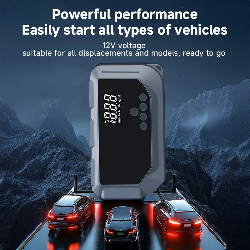 NEW Car Battery Starter With Air Compressor 150PSI With Digital Tire Inflator 12V Car Battery