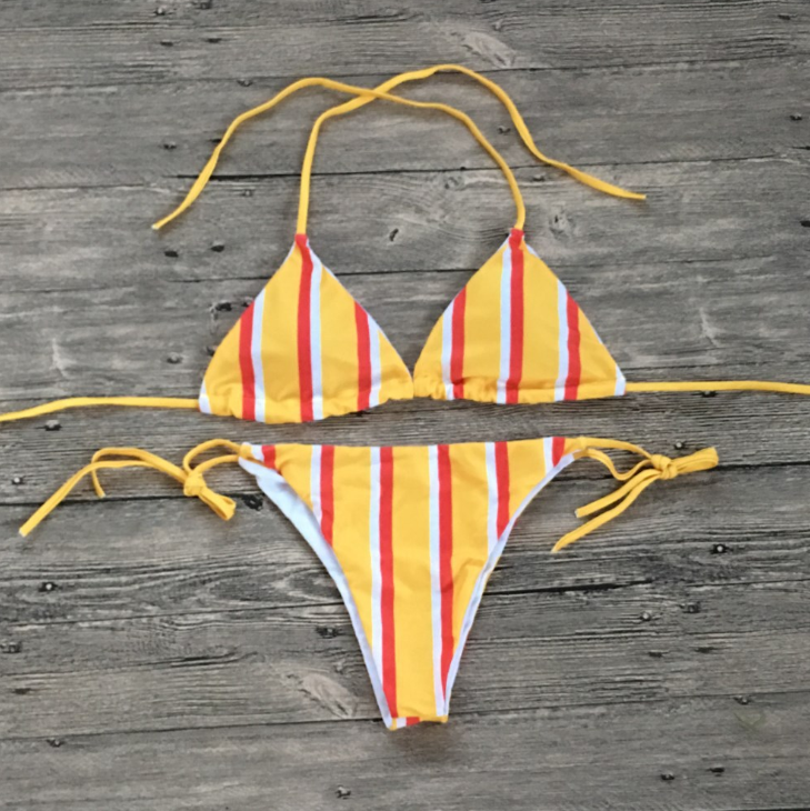 sexy bikini split swimsuit ladies