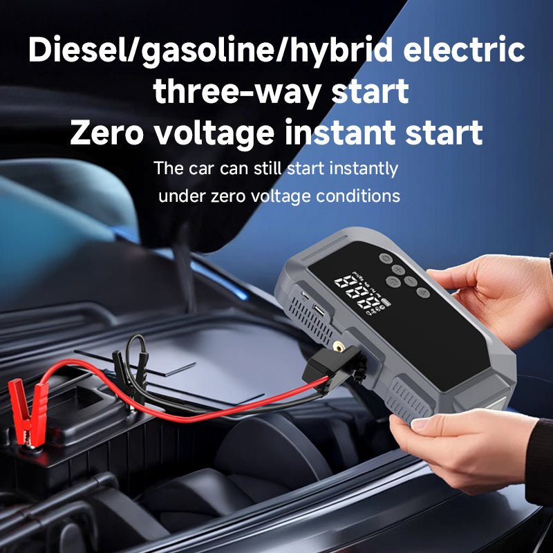 NEW Car Battery Starter With Air Compressor 150PSI With Digital Tire Inflator 12V Car Battery