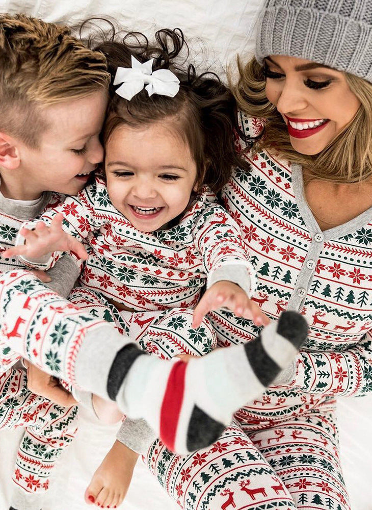 NEW Christmas Pajamas Family Matching New Year Father Mother Kids Baby Look Clothes Set Dad Mom And Daughter Son Pyjamas Outfit