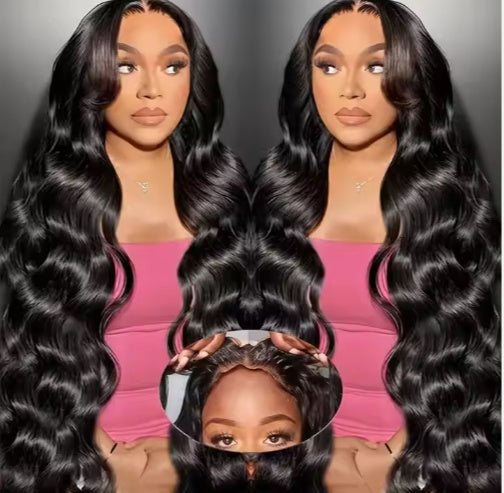 NEW Ready To Go HD Lace Front Wigs Glueless Put-on Go Body Wave Wig Pre-Plucked Blend Human Hair Transparent Lace Color
