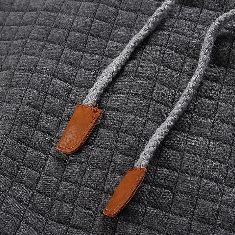 Men’s Casual Solid Hoodie – Acetate & Cotton Blend, Regular Fit, Full Sleeve