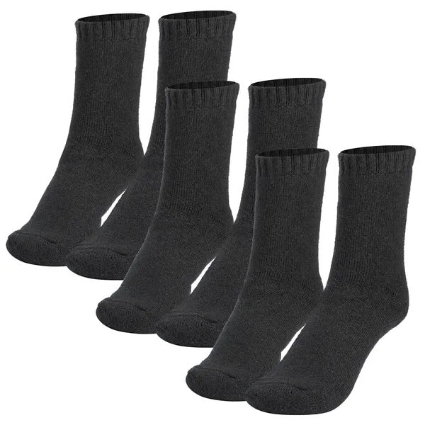Men’s Thermal Winter Socks (3-Pair Set) – Heat-Trapping Fleece, Warm Insulated Cold Weather Socks