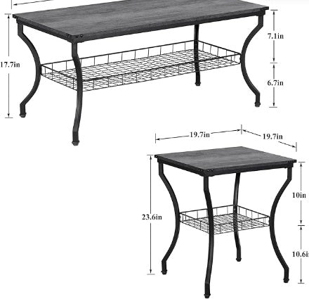 NEW 3-piece Living Room Set, Coffee Table And Coffee Table (US ONLY).