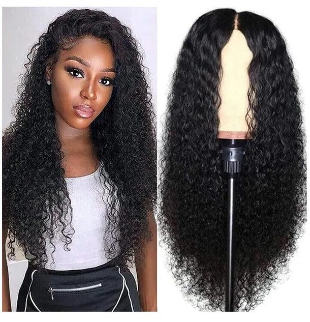 NEW AA Hair Front Wig Womens Brazilian Human Long Curly Lace Wavy Hair Wigs US 2023