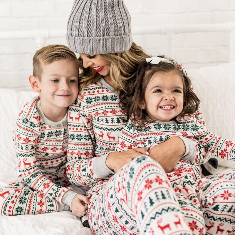 NEW Christmas Pajamas Family Matching New Year Father Mother Kids Baby Look Clothes Set Dad Mom And Daughter Son Pyjamas Outfit