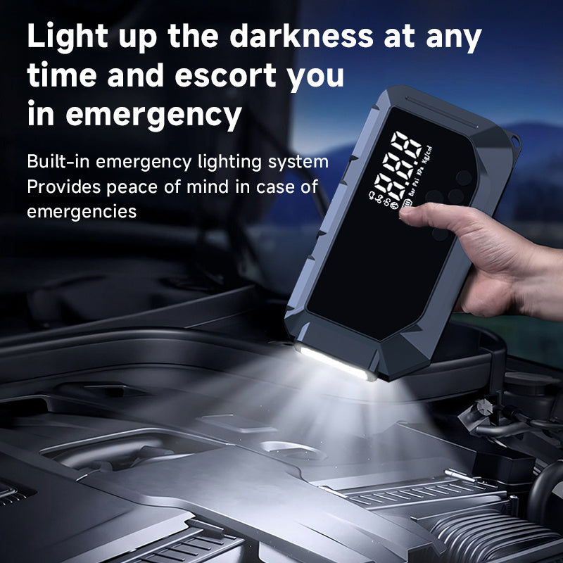 NEW Car Battery Starter With Air Compressor 150PSI With Digital Tire Inflator 12V Car Battery