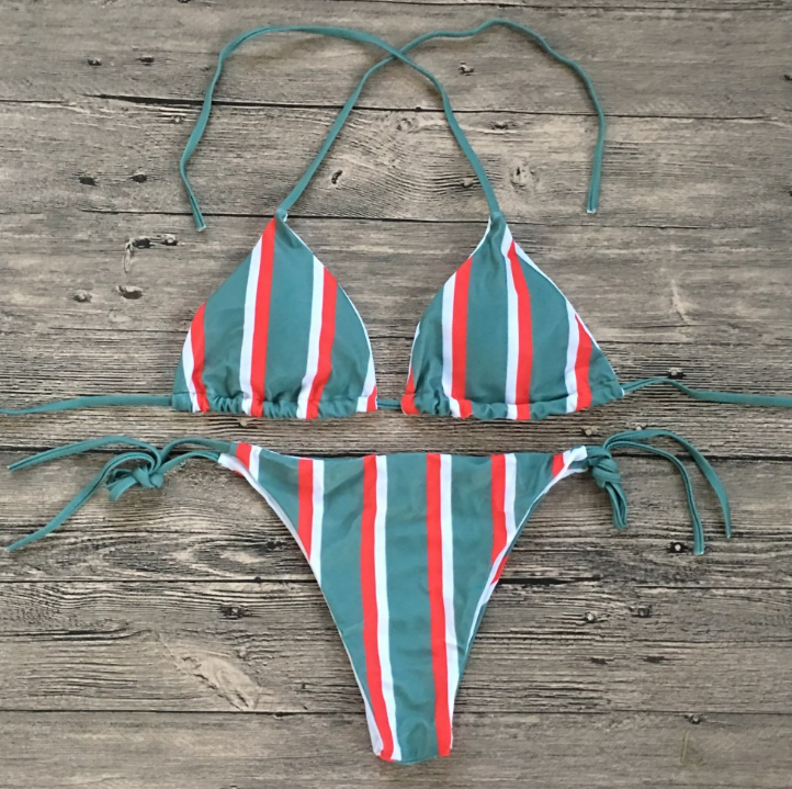 sexy bikini split swimsuit ladies