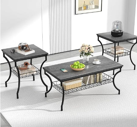 NEW 3-piece Living Room Set, Coffee Table And Coffee Table (US ONLY).
