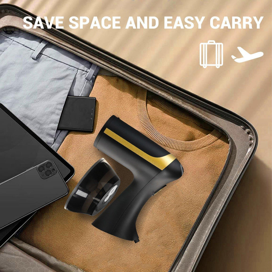 Garment Steamer GS002 – 1500W Powerful Handheld Steamer, 300ml Tank, Fast Wrinkle Removal for All Fabrics