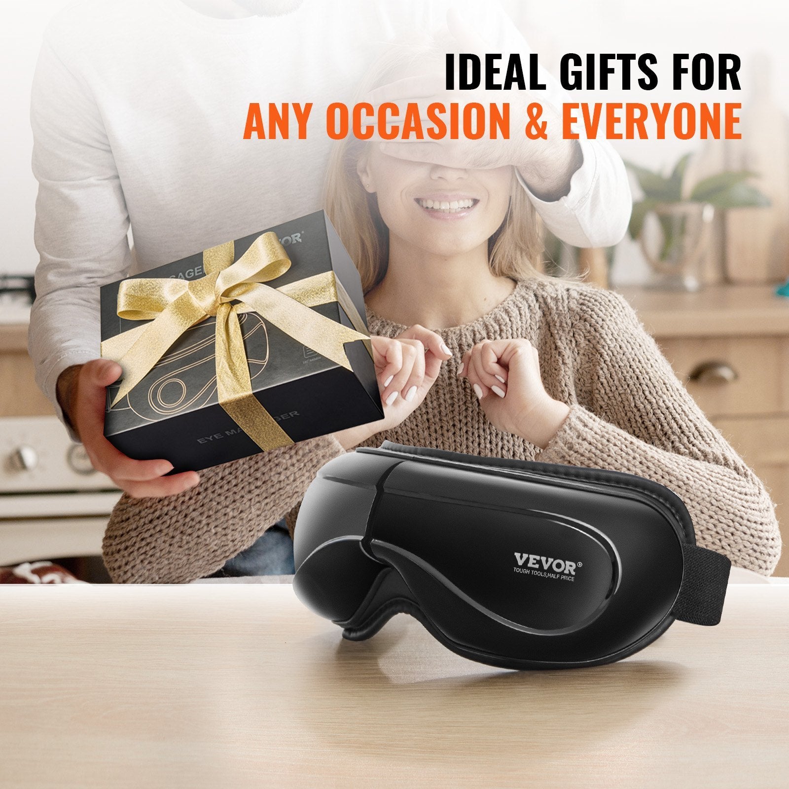 NEW Eye Massager With Heat & Remote Eye Care Device 5 Modes Bluetooth Music