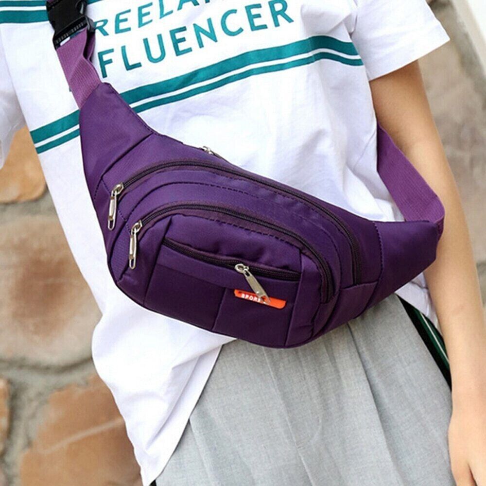 NEW Men & Women Fanny Pack Belt Waist Bag Cross Body Sling Shoulder Travel Sport Pouch