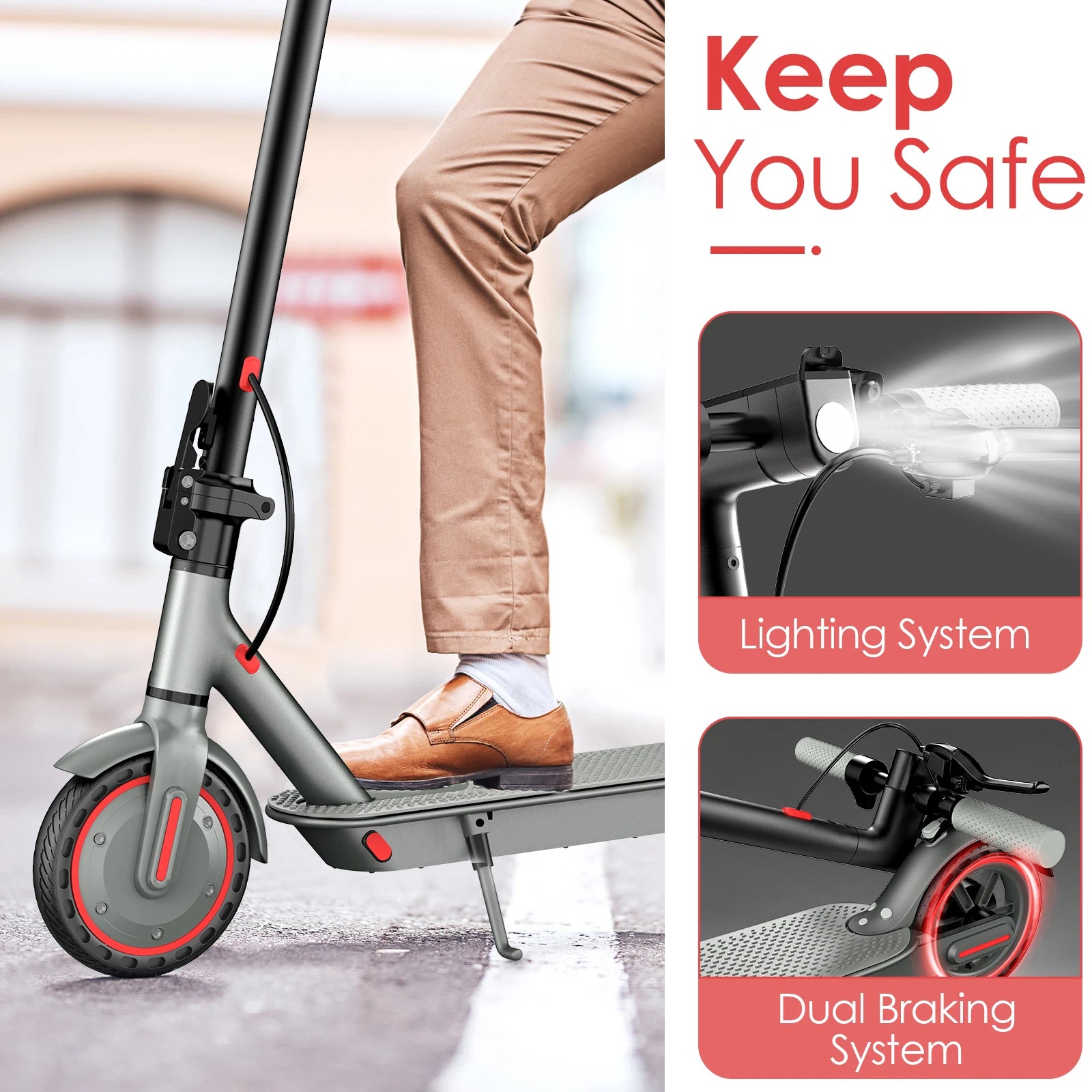 2 Wheels 8.5inch Escooter Adult Foldable Electric Scooters