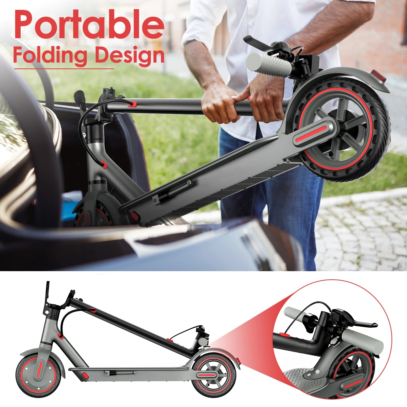 2 Wheels 8.5inch Escooter Adult Foldable Electric Scooters
