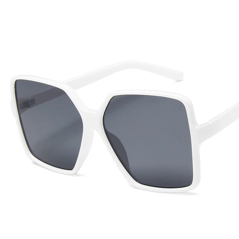 Women Oversized Sunglasses Gradient Plastic