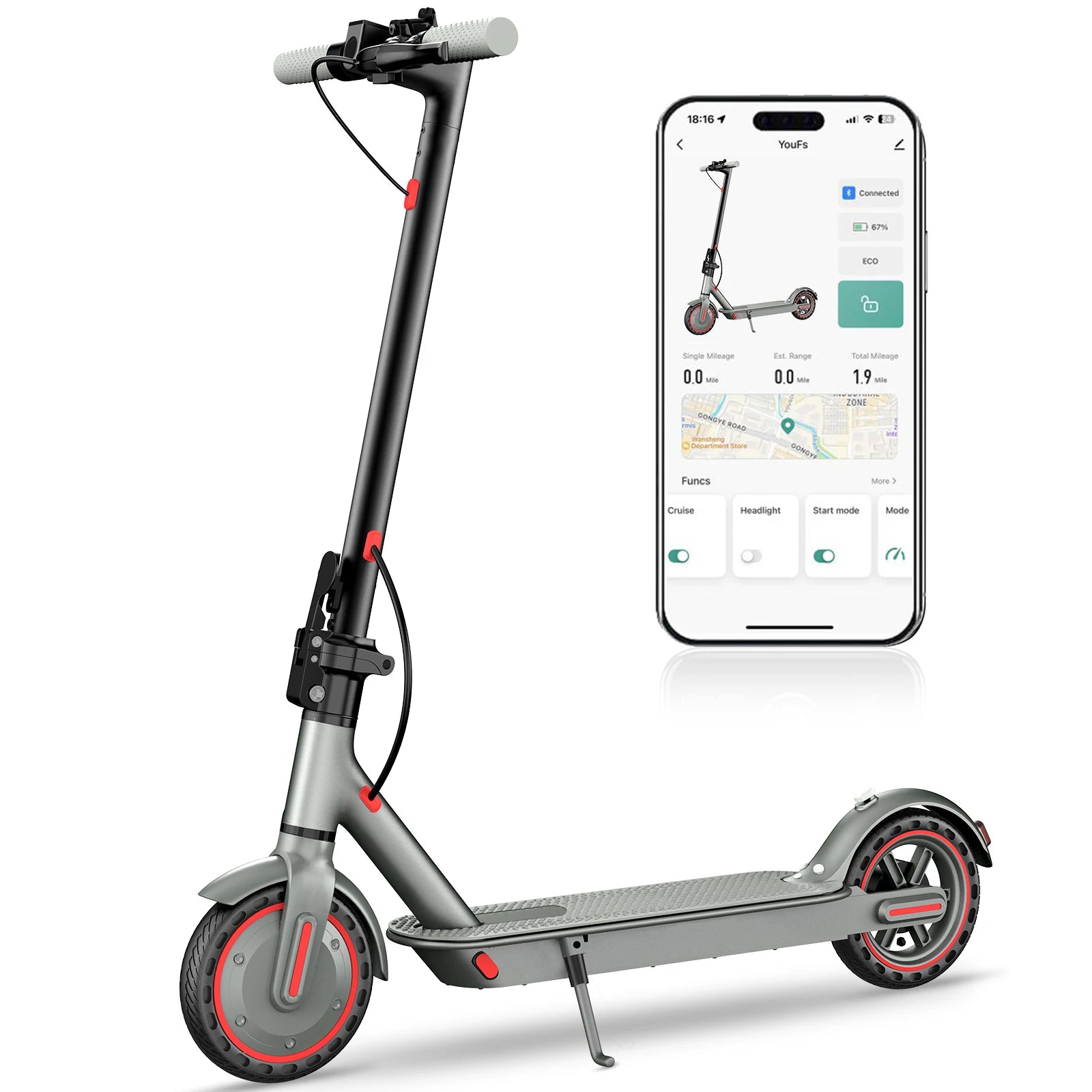 2 Wheels 8.5inch Escooter Adult Foldable Electric Scooters