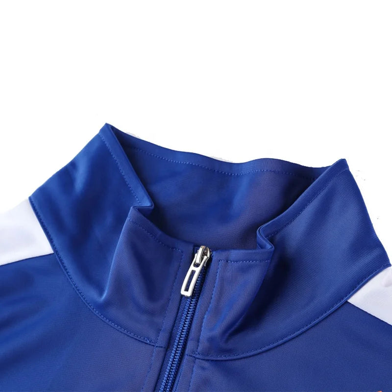 New Autumn Winter Adults Men Tracksuit Sets Full Zipper Kids Soccer Sets Male Tracksuits Casual Jogging Sports Wear