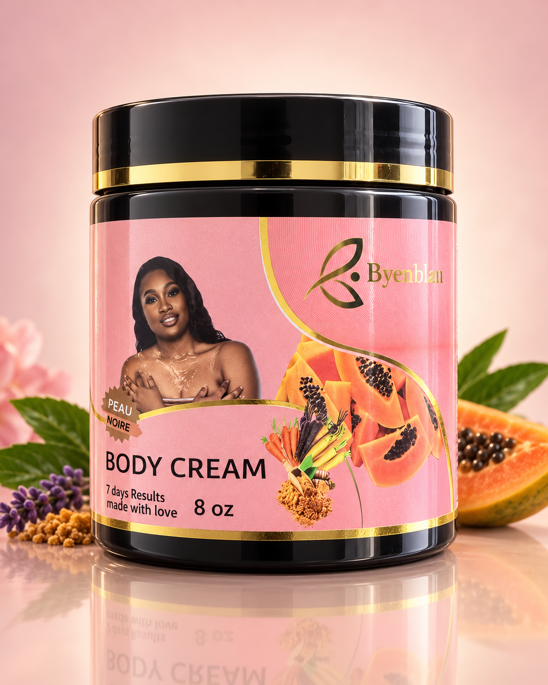Byenblan Papaya Brightening Body Cream – Extra Strong (8 oz)