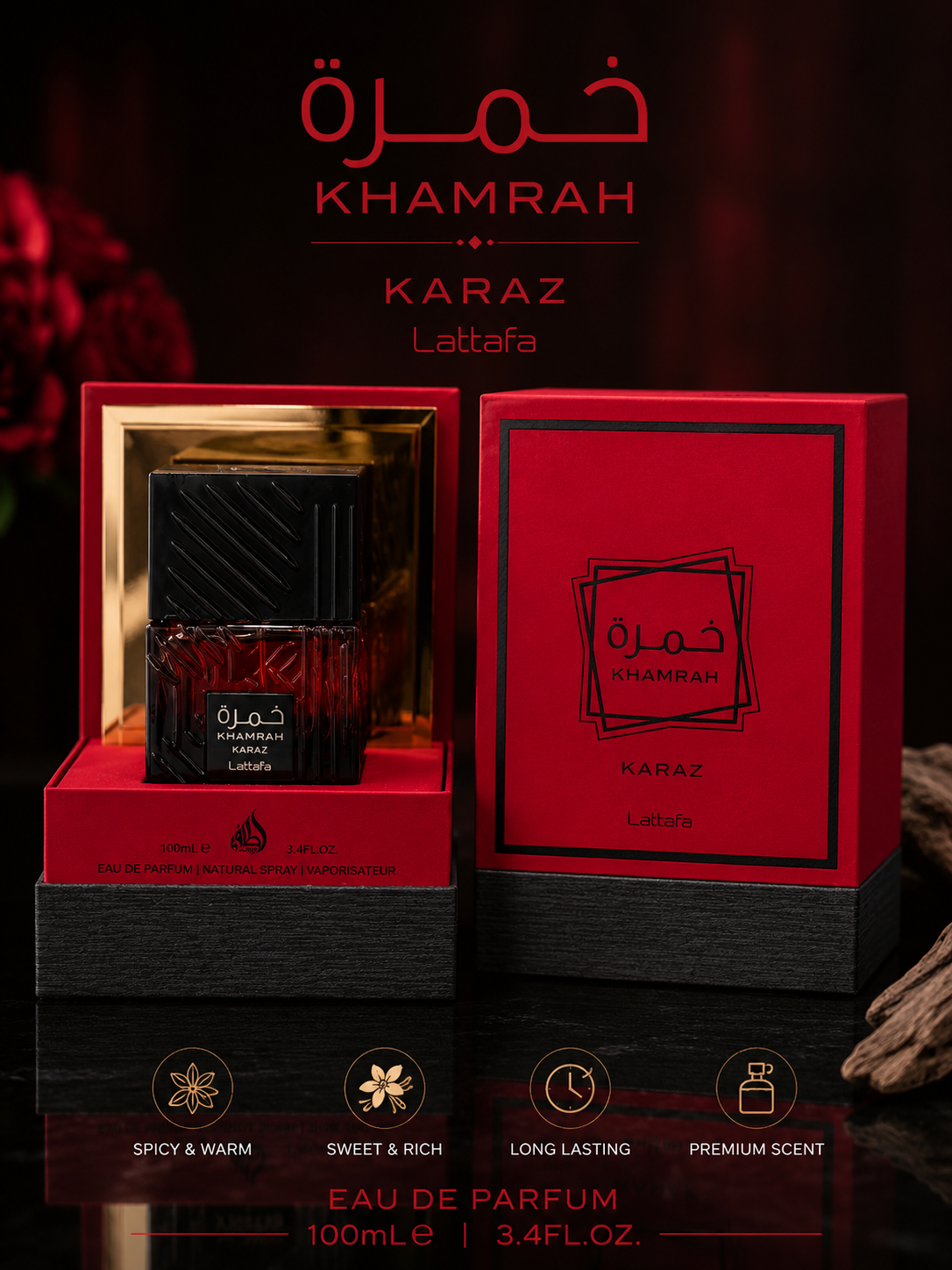 Lattafa Khamrah Karaz Eau de Parfum – 100ml