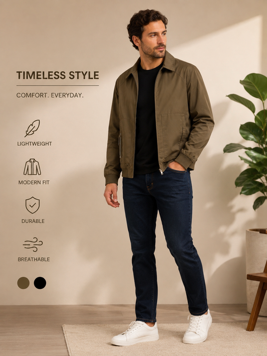 Lucky Brand Men’s Lightweight Utility Jacket – Olive