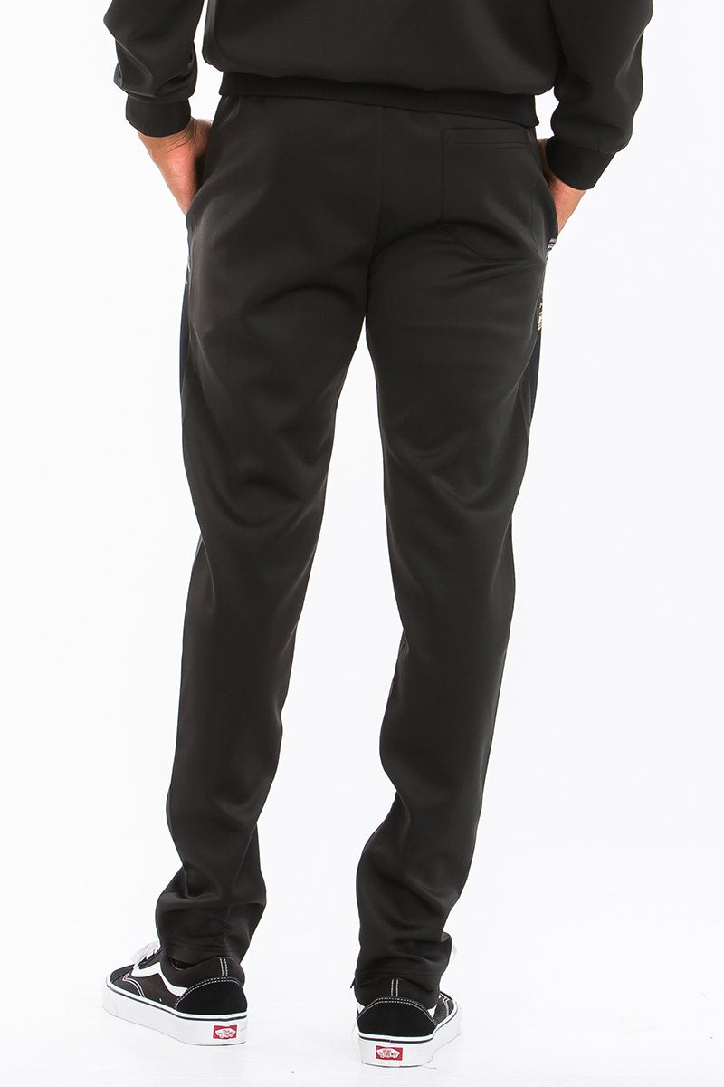 Men’s Printed Track Set – Stretch Poly-Spandex, Zipper Pockets