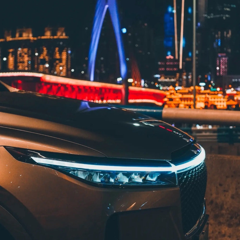 Universal 12V Dynamic LED Hood Light Strip – 59” Start-Scan White Daytime Running Light (10W)