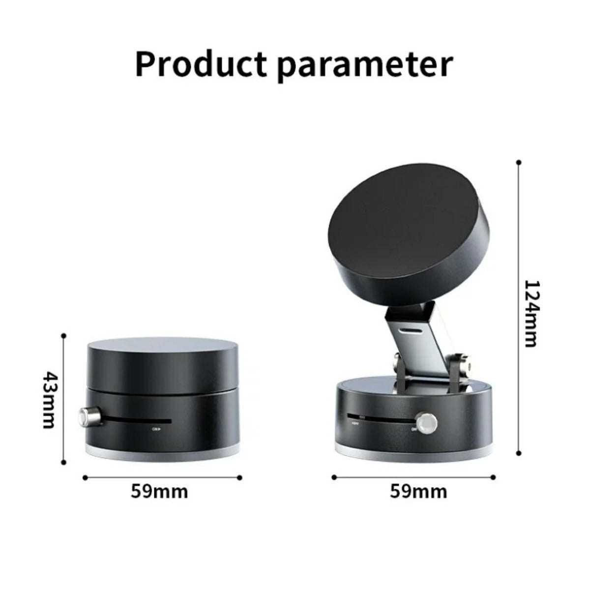 NEW Ultra Magnetic Phone Holder Foldable Car Phone Mount Dashboard Phone Bracket 360 Degree Rotation Vacuum Suction Cup GPS Stand