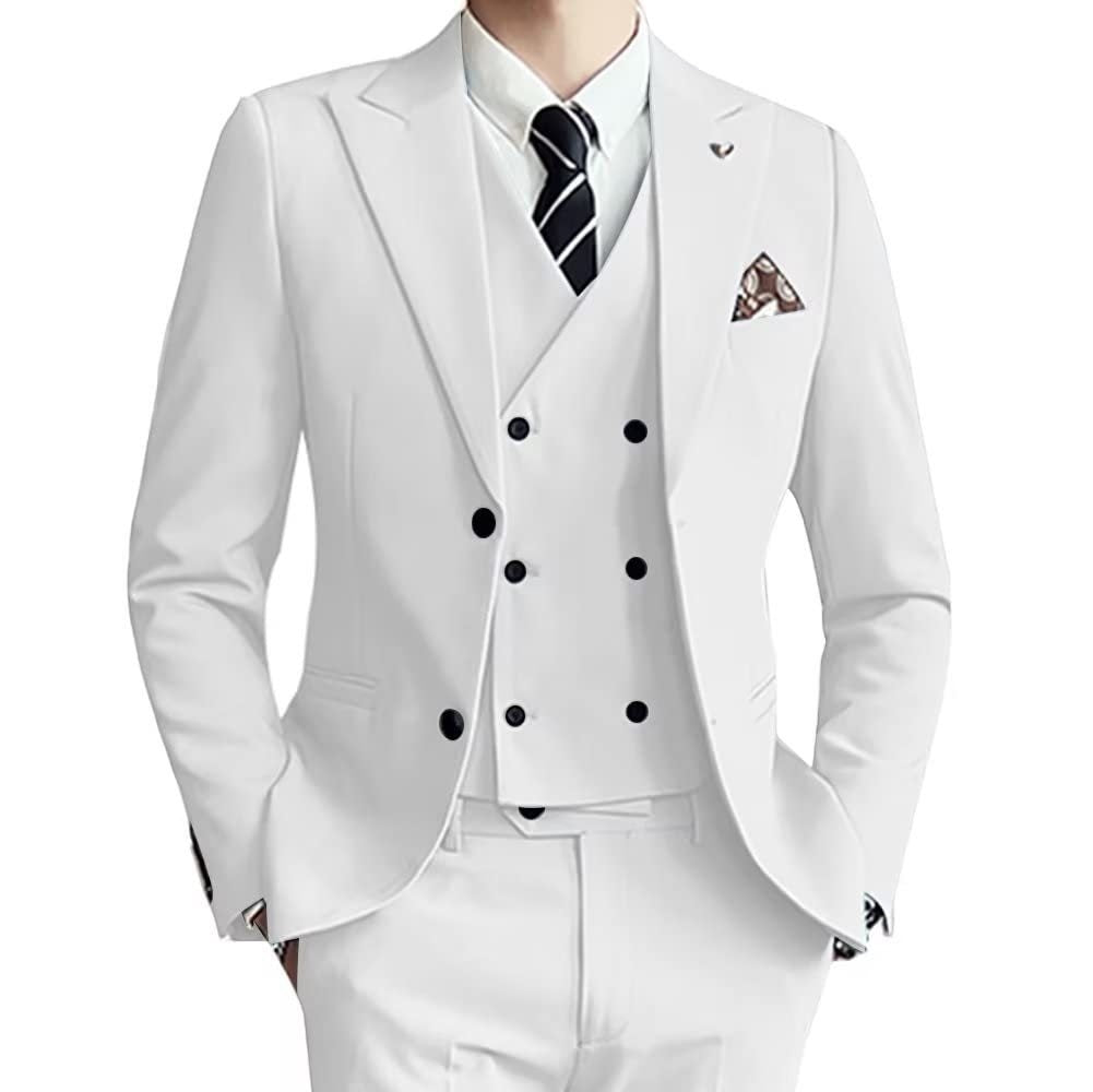 Men’s Slim Fit Cotton Wedding Blazer – Spring Formal Suit Jacket (XXS–7XL, Multiple Colors)