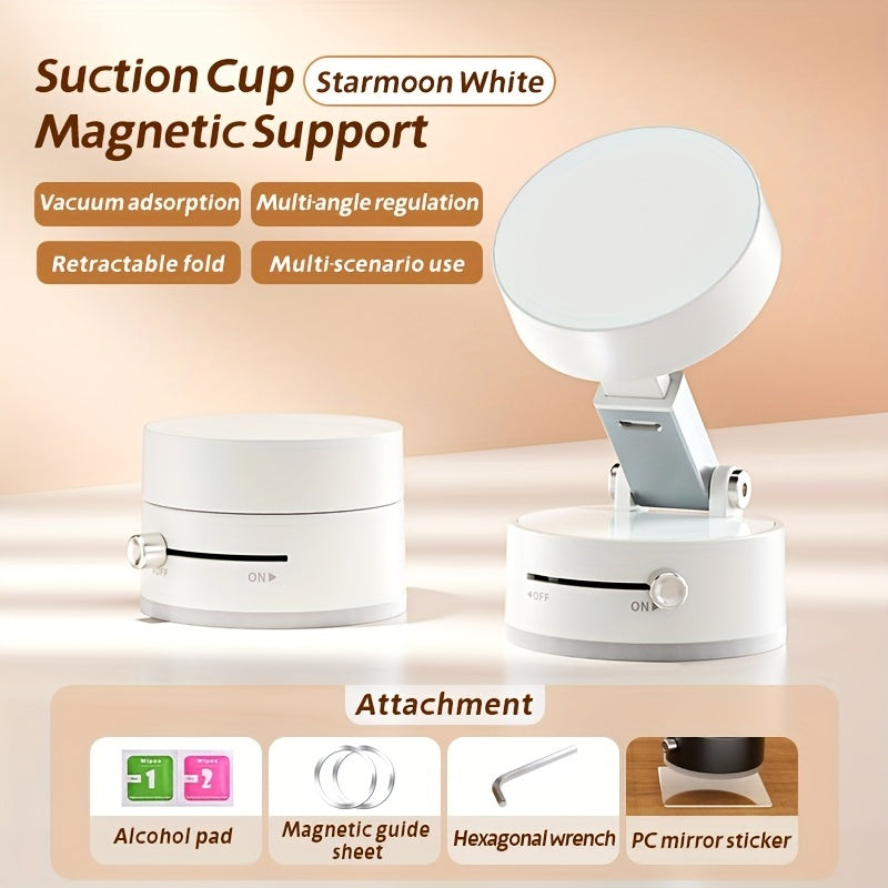 NEW Ultra Magnetic Phone Holder Foldable Car Phone Mount Dashboard Phone Bracket 360 Degree Rotation Vacuum Suction Cup GPS Stand