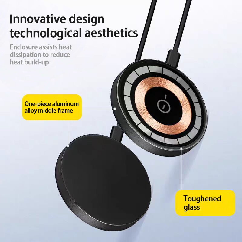NEW Qi2 Wireless Charger 15W Magnetic Wireless Fast Charging Is Suitable For 12-16PG Mobile Phone Models. Support Temu Us