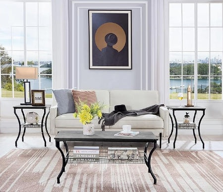 NEW 3-piece Living Room Set, Coffee Table And Coffee Table (US ONLY).