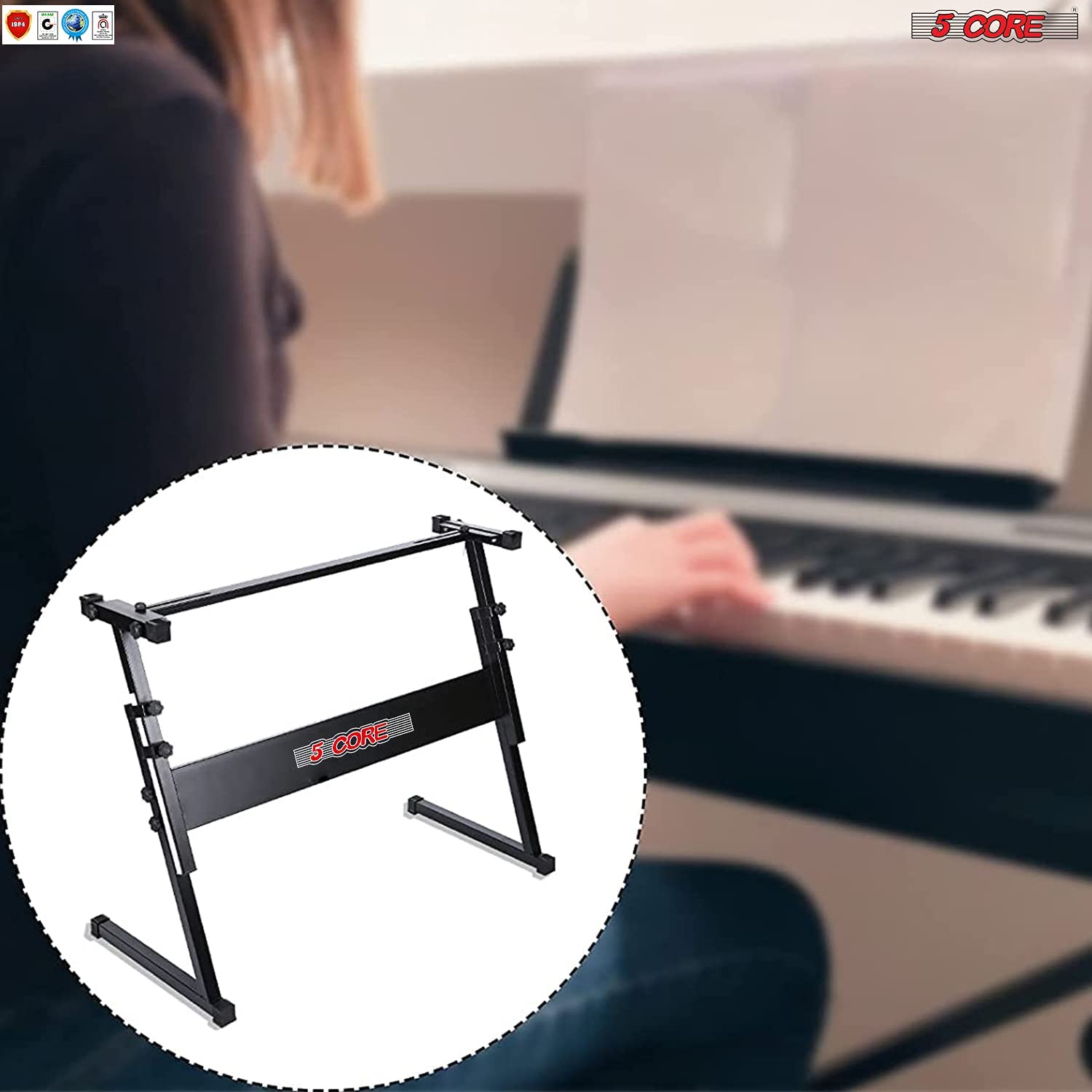 Soporte para teclado ajustable