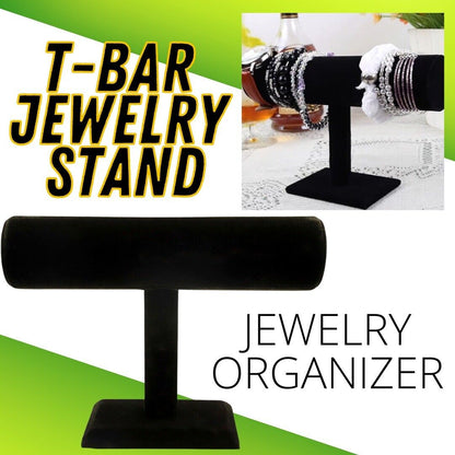 T-Bar Bracelet Holder Necklace Organizer Jewelry Watch Stand