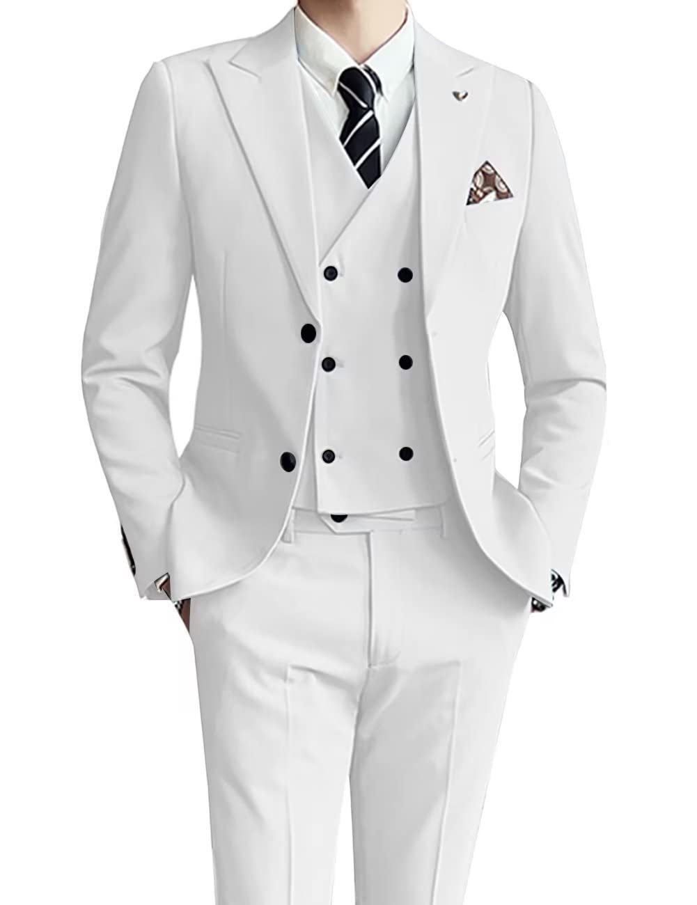 Men’s Slim Fit Cotton Wedding Blazer – Spring Formal Suit Jacket (XXS–7XL, Multiple Colors)